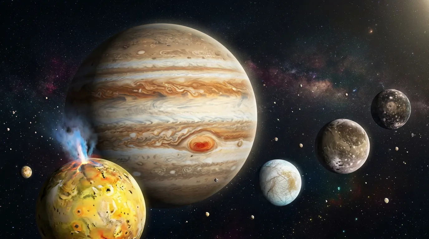 A big family of moons